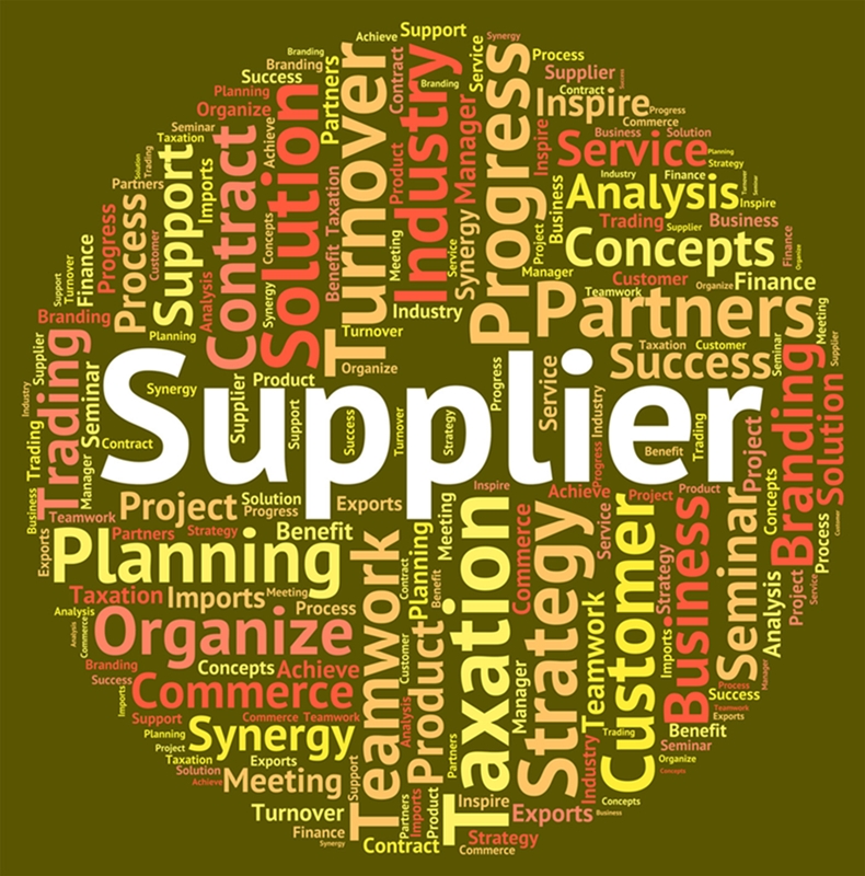 Supplier Word Indicates Wholesale Supply And Wordclouds